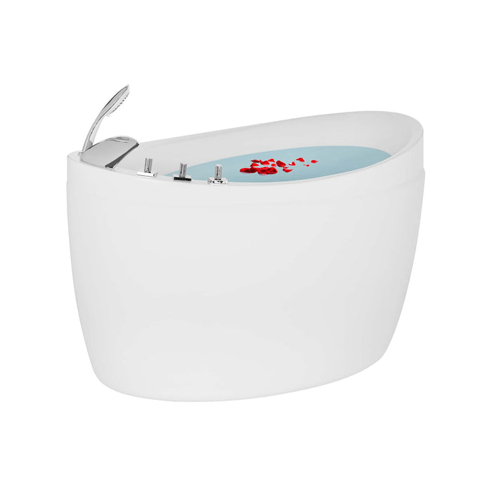 59" Freestanding Japanese-Style Soaking Tub with Reversible Drain - EMPV-59FT002