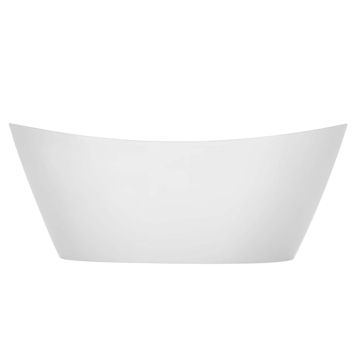 67" Freestanding Soaking LED Tub with Center Drain - EMPV-67FT1518LED