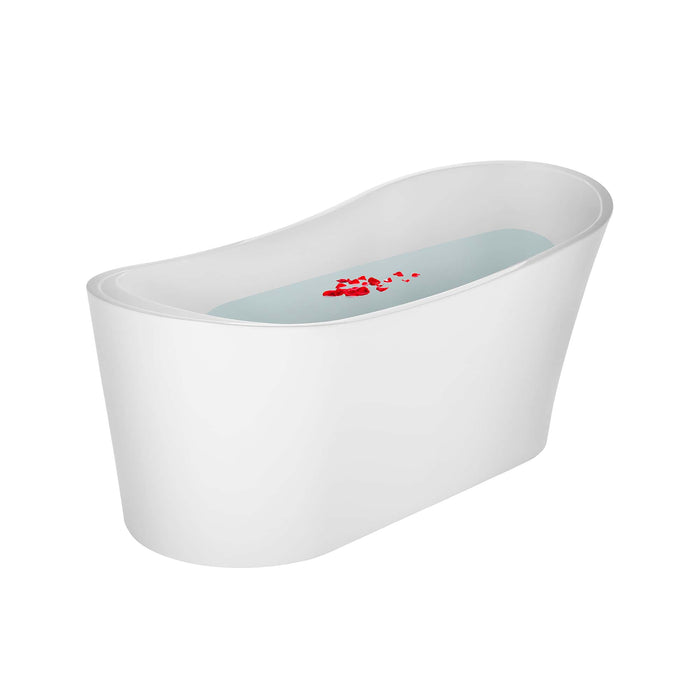 67" Freestanding Soaking Tub with Left Drain - EMPV-67FT1528