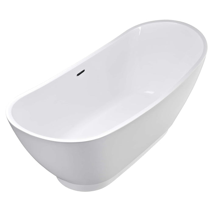 69" Freestanding Soaking Tub with Center Drain - EMPV-69FT1603