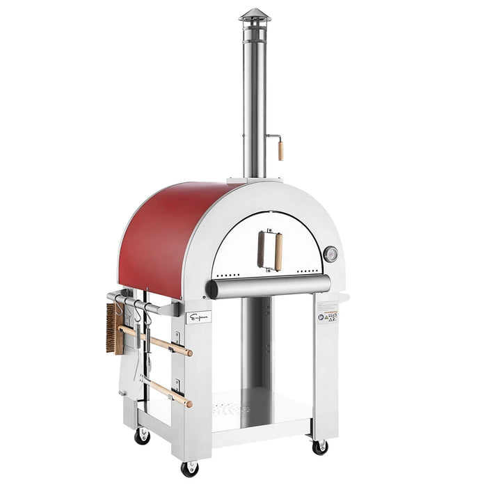 Empava Outdoor Wood Fired Pizza Oven in Italian Red, EMPV-PG06