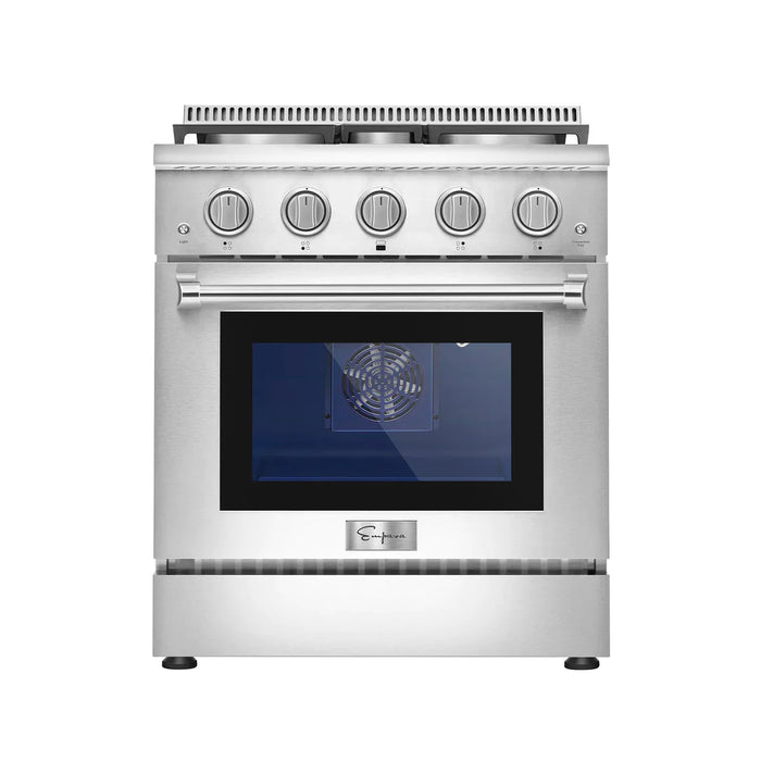 Empava 30" Slide-In Single Oven Natural Gas Range with 4 Burners - 4.2 cu. ft., EMPV-30GR03