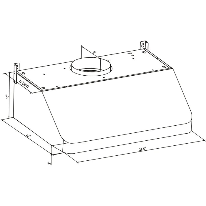 Empava 30" 500 CFM Ducted Under Cabinet Range Hood in Stainless Steel, EMPV-30RH01