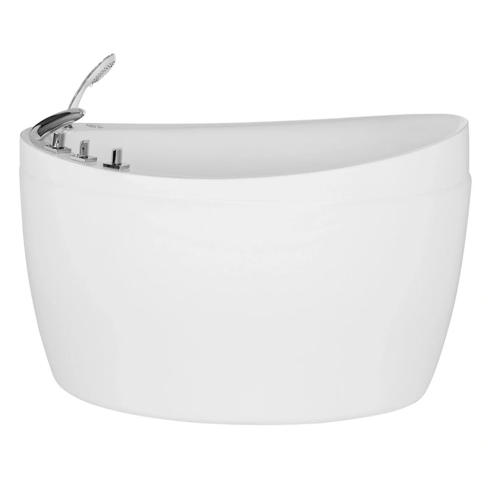 48" Freestanding Japanese-Style Air Massage Bathtub with Reversible Drain - EMPV-48JT011