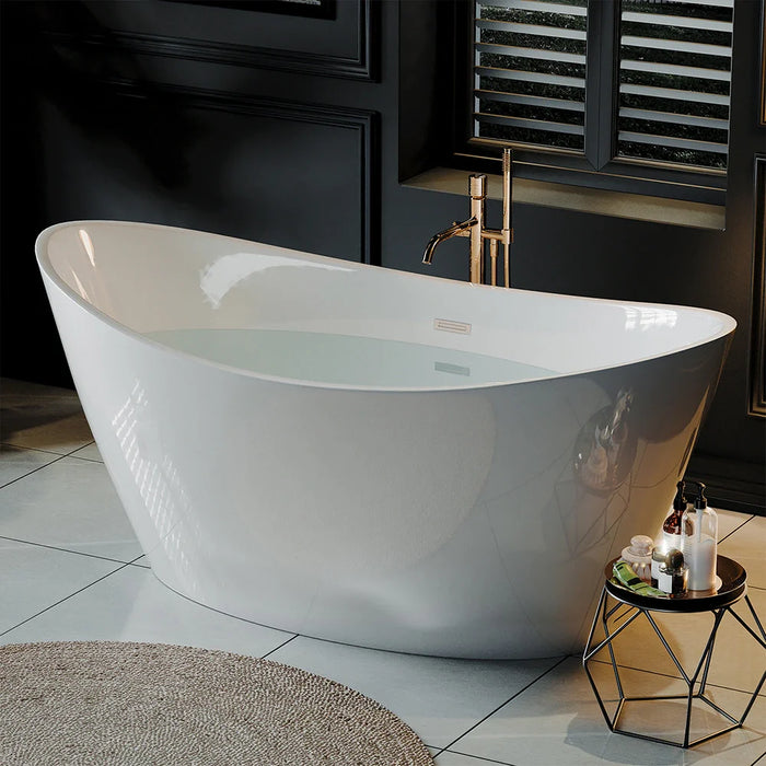 67" Freestanding Soaking Tub with Center Drain - EMPV-67FT1518