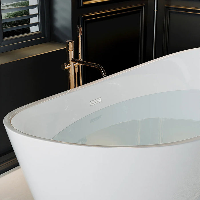 67" Freestanding Soaking Tub with Center Drain - EMPV-67FT1518