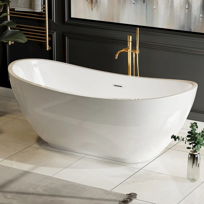 69" Freestanding Soaking Tub with Center Drain - EMPV-69FT1603