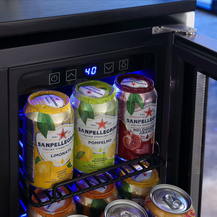 Empava 24" Dual Zone Wine and Beer Fridge Beverage Cooler - EMPV-BR03D