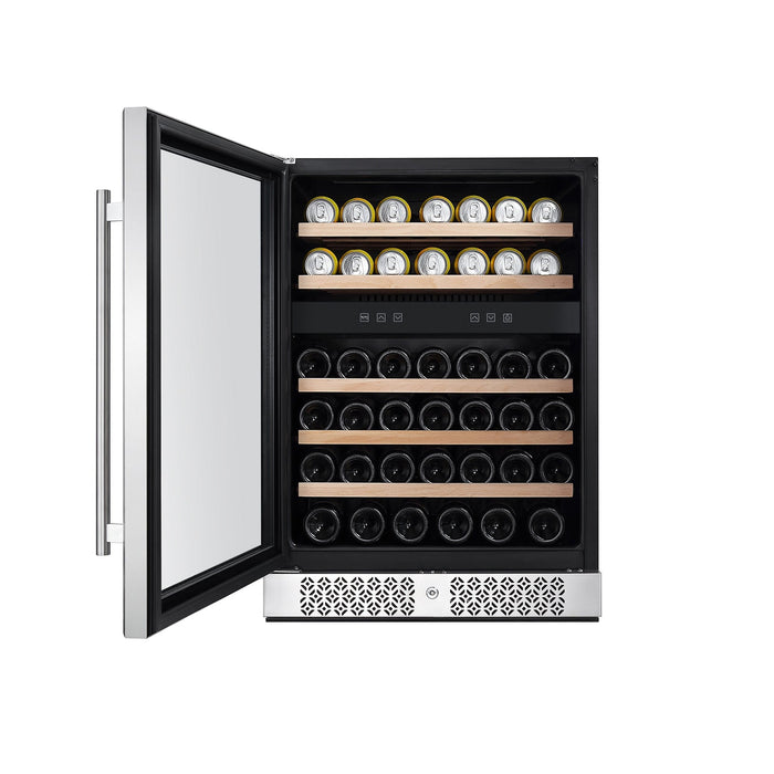 Empava 24 Inch Fridge Dual Zone Wine & Beverage Cooler - EMPV-WC04D