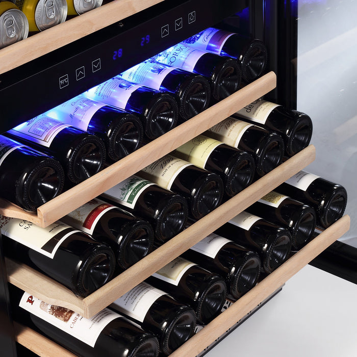 Empava 24 Inch Fridge Dual Zone Wine & Beverage Cooler - EMPV-WC04D