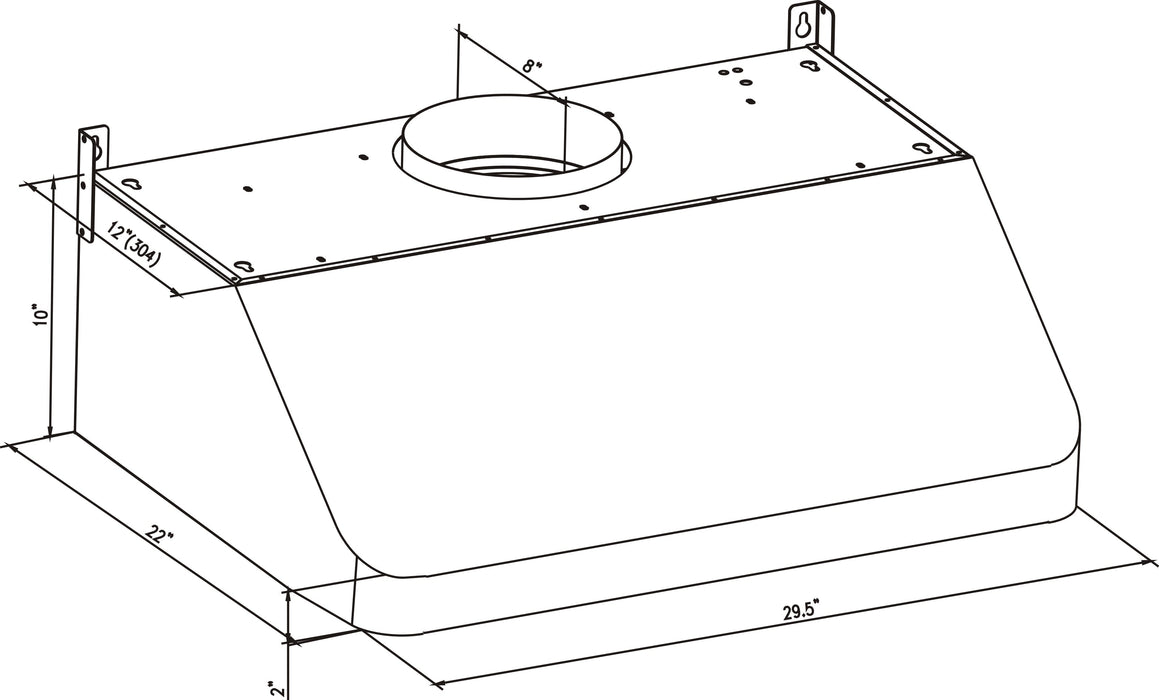 Empava 30 in. Ducted 500 CFM Under Cabinet Range Hood - EMPV-30RH01