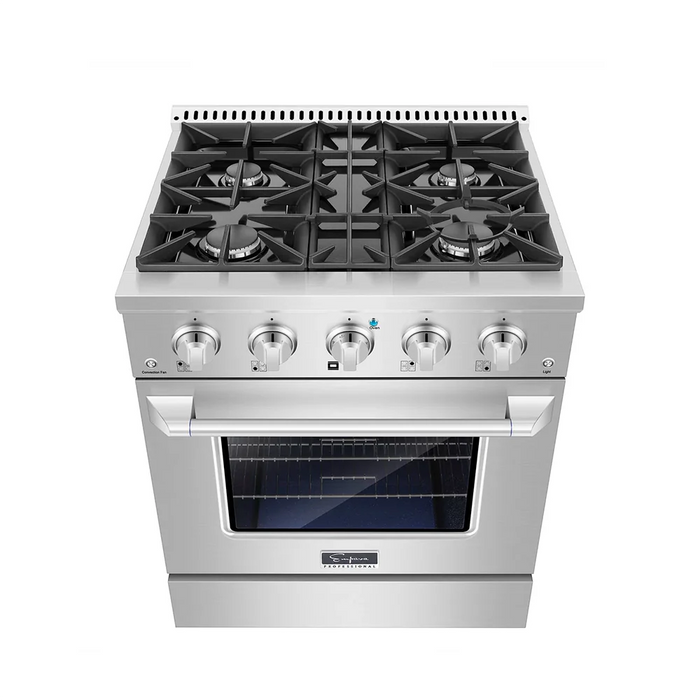 2 PCS / 30" Gas Range & 30" Range Hood-30RH01 & 30GR07