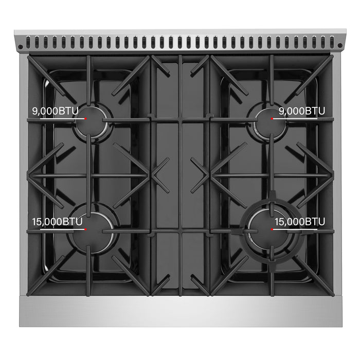Empava 30 in. Pro-Style Slide-In Single Oven Gas Range - EMPV-30GR07