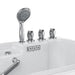 Empava 54inch Alcove Inline Heater Whirlpool Walk-in Tub