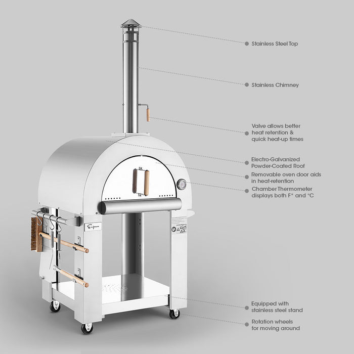 Empava Outdoor Wood Fired Pizza Oven - EMPV-PG01