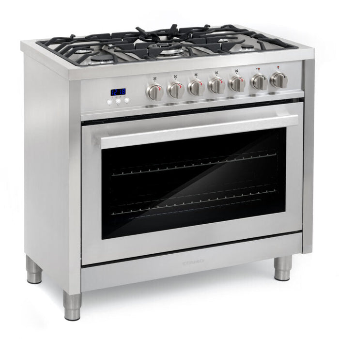 Cosmo Package - 36" Dual Fuel Range, Wall Mount Range Hood, Refrigerator with Ice Maker and Dishwasher, COS-4PKG-223