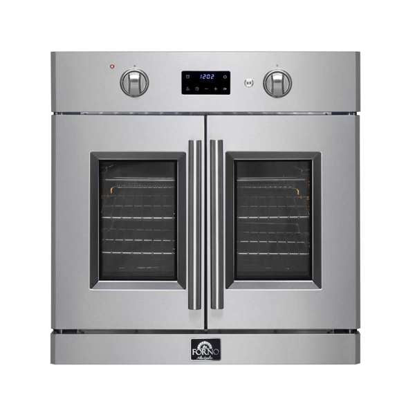 Forno 30" 3.58 Cu. Ft. French Door Electric Wall Oven with Air Fry, Self-Clean and Sous Vide, FBOEL1333-30