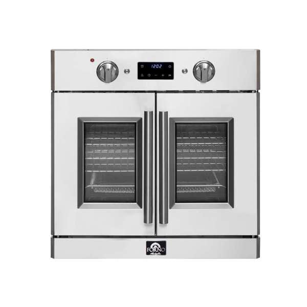 Forno 30" 3.58 Cu. Ft. French Door Electric Wall Oven with Telescopic Racks, Air Fry, Self-Clean and Sous Vide, FBOEL1371-30