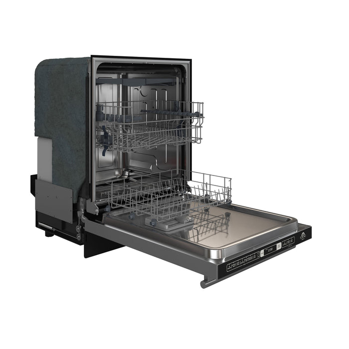 Forno Espresso 24" Built-In Tall Tub Dishwasher in Stainless Steel with Silver Handles, FDWBI8035-24S