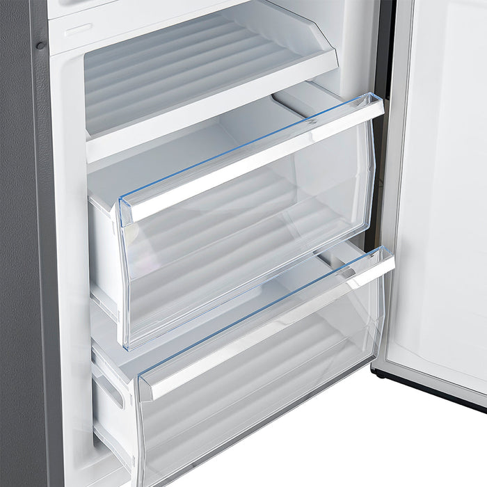 Forno 23.4" 10.8 Cu. Ft. Right Swing Refrigerator with Bottom Freezer in Stainless Steel, FFFFD1778-24RS