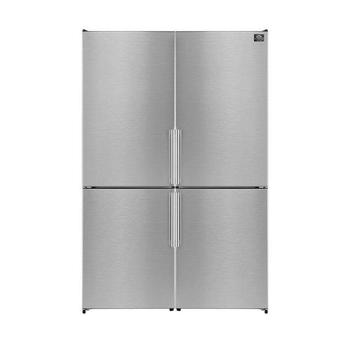 Forno 46.8" Bottom Mount 21.6 cu. ft. Refrigerator in Stainless Steel, FFFFD1778-48