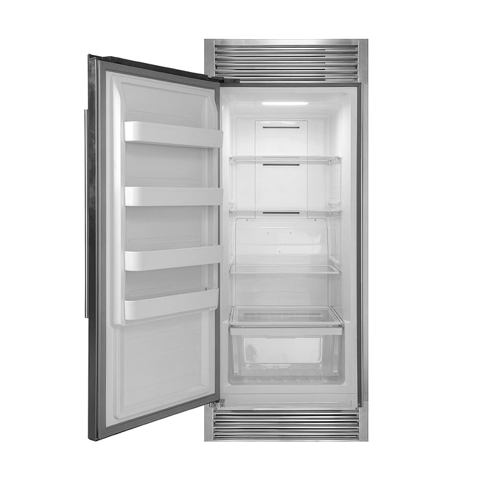 Forno 32" Dual Combination Refrigerator/Freezer in Stainless Steel with Trim Kit, FFFFD1933-32LS