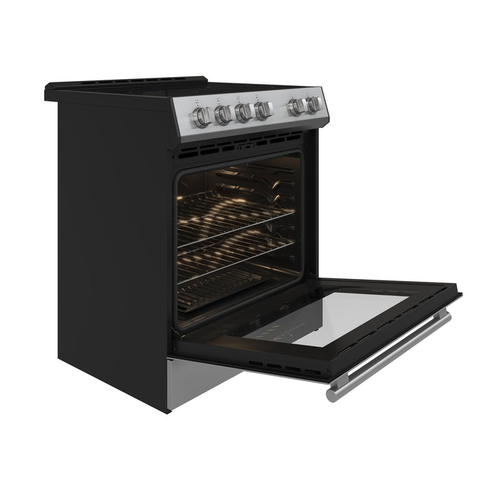 Forno Espresso 30" Electric Range in Stainless Steel with Silver Handles, FFSEL6012-30