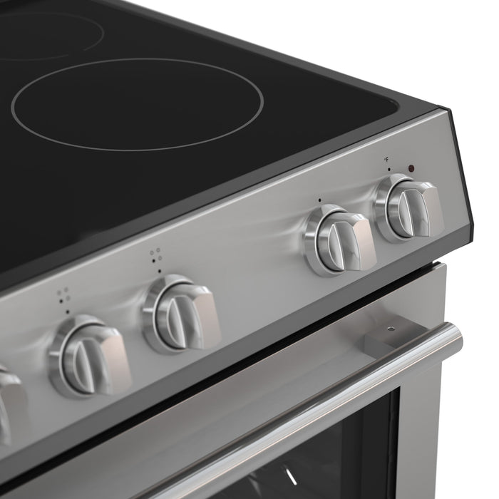 Forno Espresso 30" Electric Range in Stainless Steel with Silver Handles, FFSEL6012-30