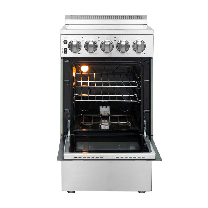 Forno 20" Freestanding Electric Range With 4 Elements in Stainless Steel, FFSEL6052-20