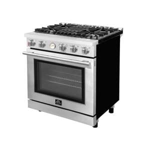 Forno Alta Qualita 30 In. 4.62 cu. ft. Pro-Style Gas Range in Stainless Steel, FFSGS6228-30S