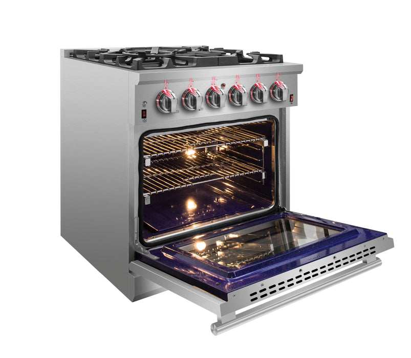 Forno 30″ Freestanding Gas Range with 5 Burners, FFSGS6239-30