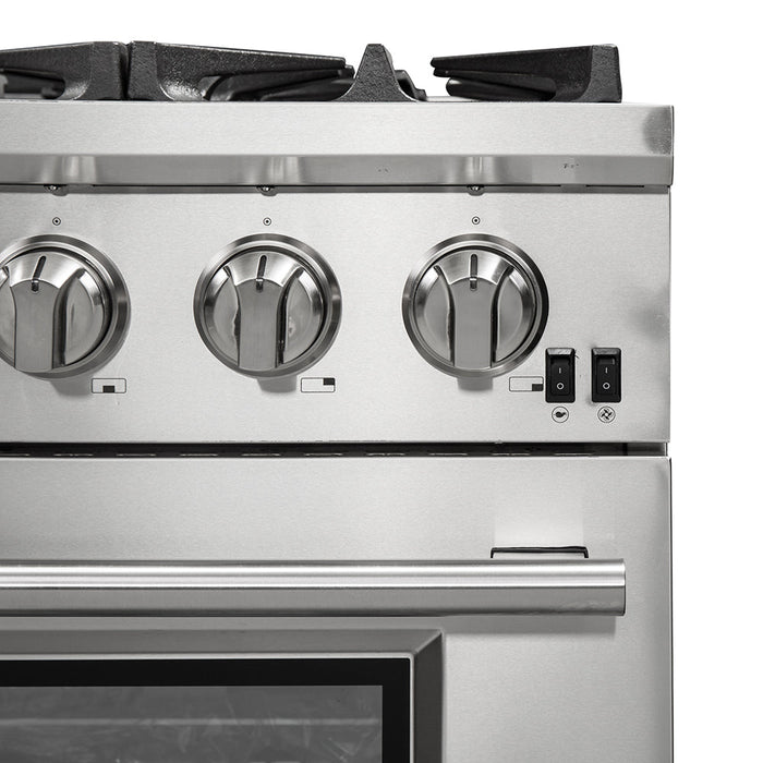 Forno 36″ Pro Series Capriasca Gas Burner / Gas Oven in Stainless Steel 6 Italian Burners, FFSGS6260-36