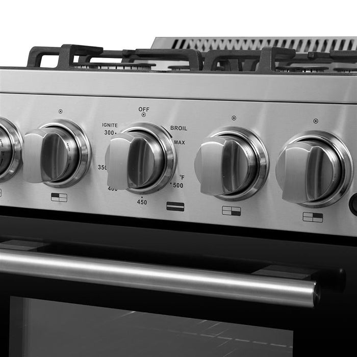 Forno 20" Freestanding Gas Range With 4 Sealed Burners in Stainless Steel, FFSGS6265-20