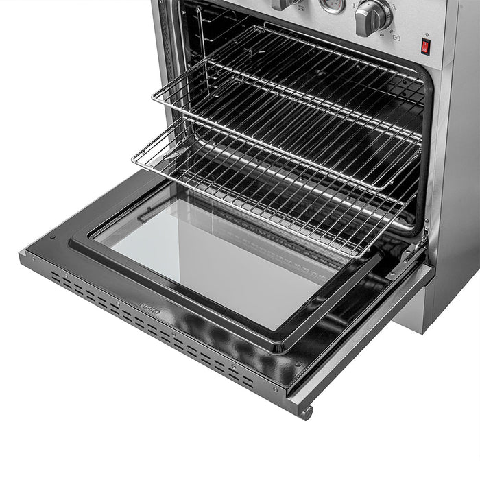 Forno 30" 4.32 cu. ft. Gas Range with 5 Sealed Burners, Air Fry Basket, Wok Support and Griddle, FFSGS6274-30