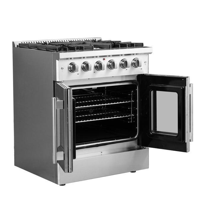 Forno 30 Inch Vittorio French Door Gas Range, FFSGS6444-30