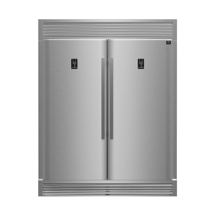 Forno 60" 27.6 cu. ft. Refrigerator & Freezer in Stainless Steel, FFFFD1933-60S