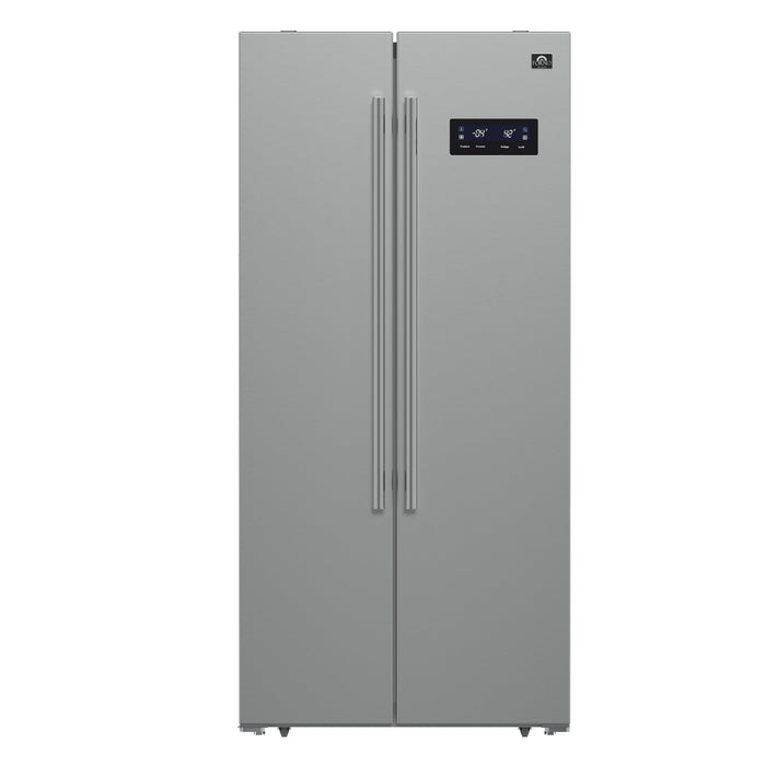 Forno 33 in. 15.62 cu.ft. French Door Refrigerator in Stainless Steel, FFRBI1805-33SB