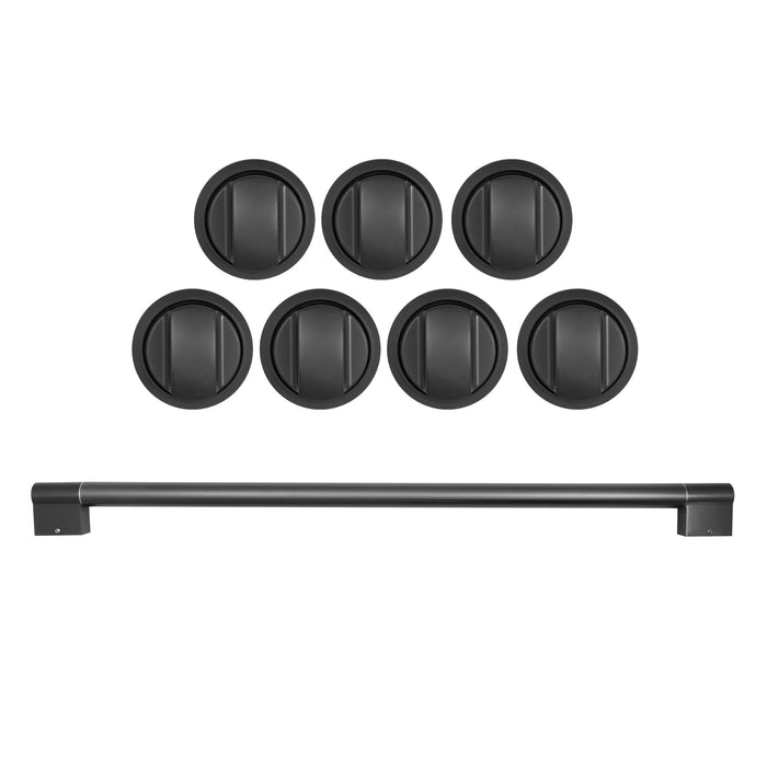 Cosmo Brushed Black Handle and Knob Set for GRP366 Range, GRP366HK-BBK