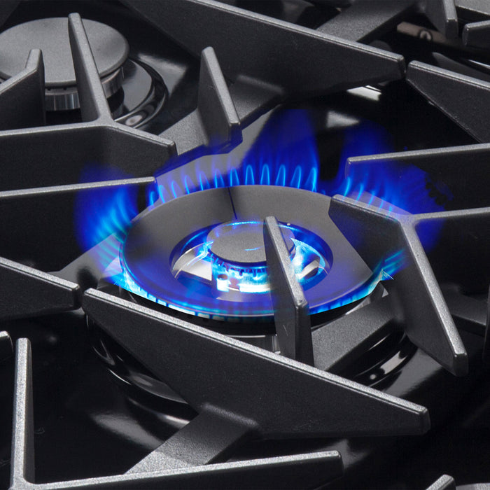 Forno 30" 4.32 cu. ft. Gas Range with 5 Sealed Burners, Air Fry Basket, Wok Support and Griddle, FFSGS6274-30
