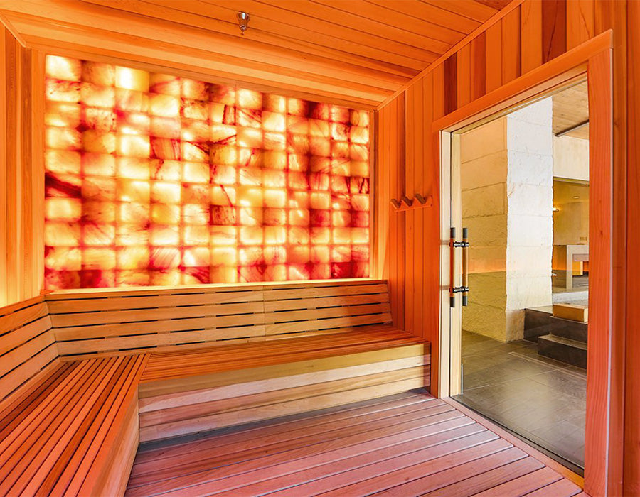 Himalayan Salt Interior Pre-Cut Sauna Room Kits