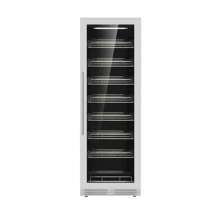 KingsBottle Large Beverage Refrigerator With Low-E Glass Door