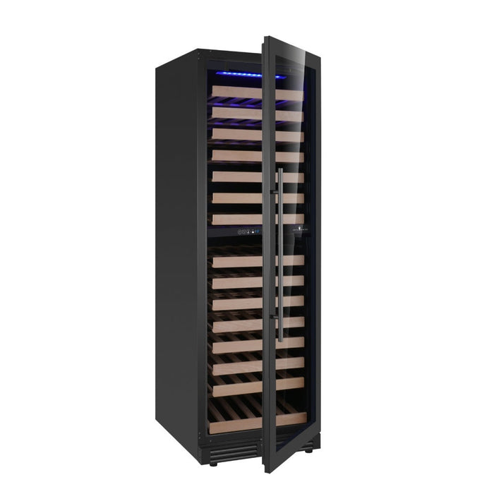 KingsBottle Dual Zone Upright Low-E Glass Door Large Wine Cooler