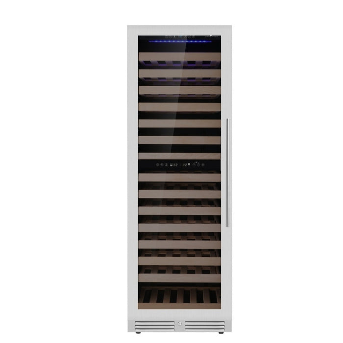 KingsBottle Dual Zone Upright Low-E Glass Door Large Wine Cooler