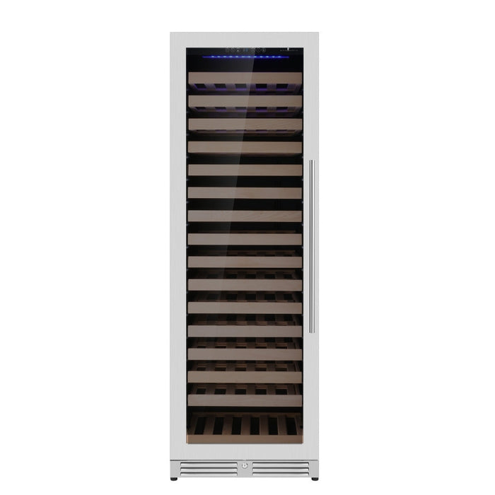 KingsBottle Upright Single Zone Large Wine Cooler With Low-E Glass Door