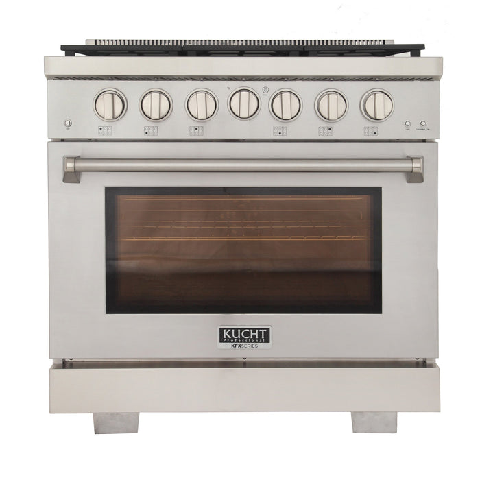 Kucht Professional 36 in. 5.2 cu ft. Propane Gas Range, KFX360/LP