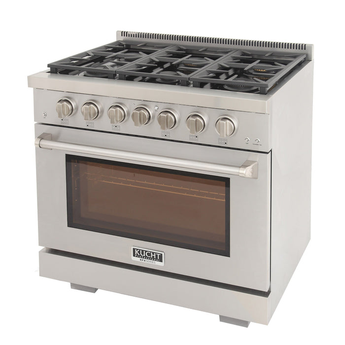 Kucht Professional 36 in. 5.2 cu ft. Natural Gas Range, KFX360