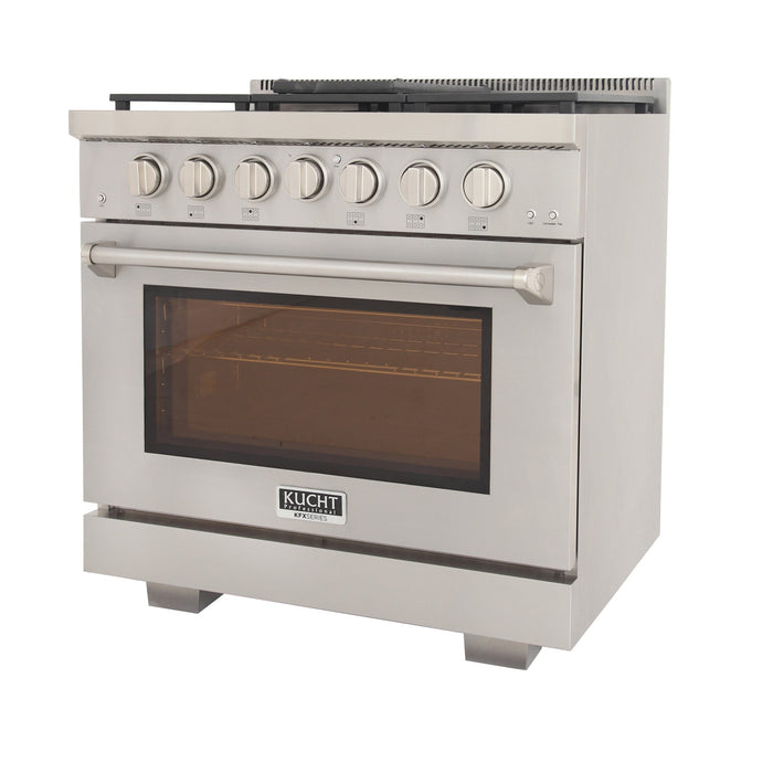 Kucht Professional 36 in. 5.2 cu ft. Natural Gas Range, KFX360