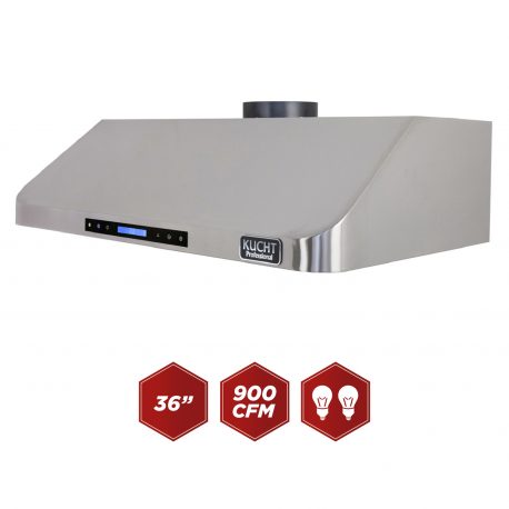 Kucht Professional 36" Under Cabinet Range Hood 900 CFM in Stainless Steel, KRH361A