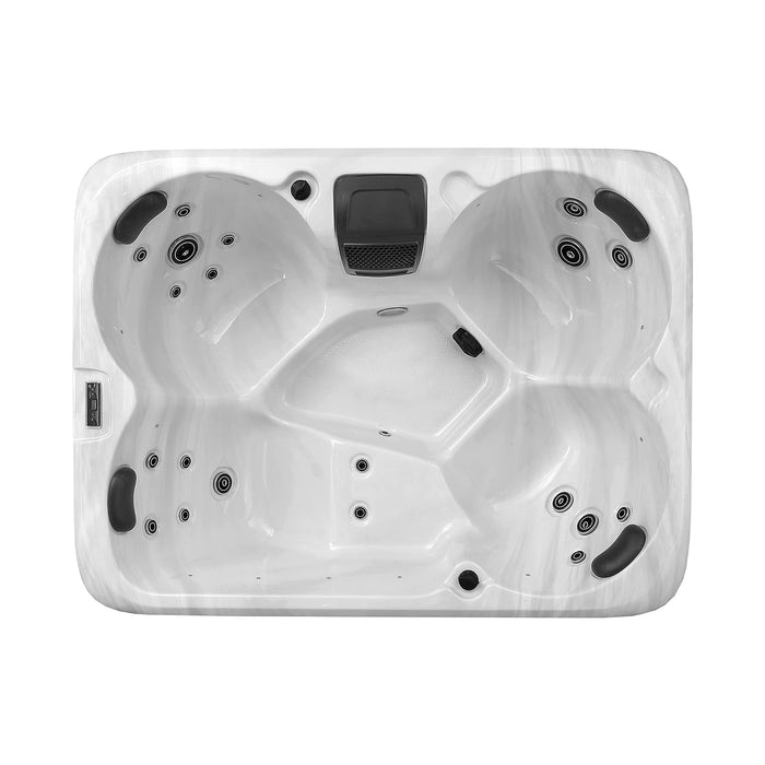 Luxury Freestanding 4-Person Rectangle Outdoor Hot Tub - EMPV-SPA3527