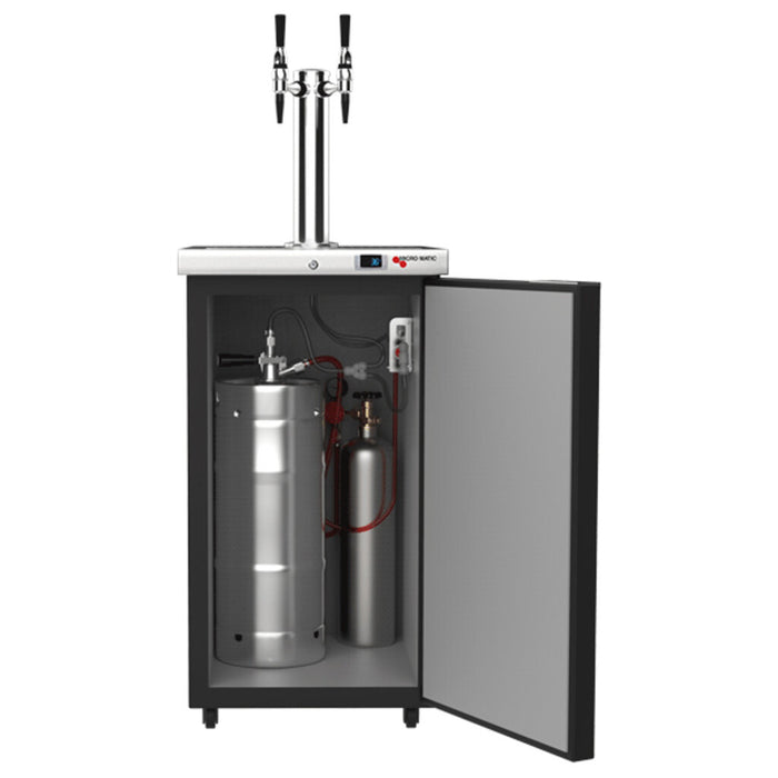 Americano Kegerator – Nitro Cold Brew – 17-1/2" – Black Vinyl (MDD17-E-AMER)